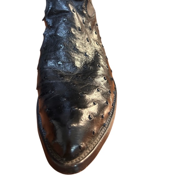 Men’s Vintage Justin Full Quill Ostrich Cowboy Boots Size 9D - Picture 7 of 8